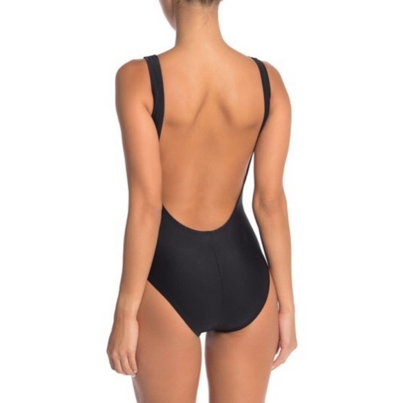 Adidas Black 3 Stripe One Piece Swimsuit - Picture 6 of 6